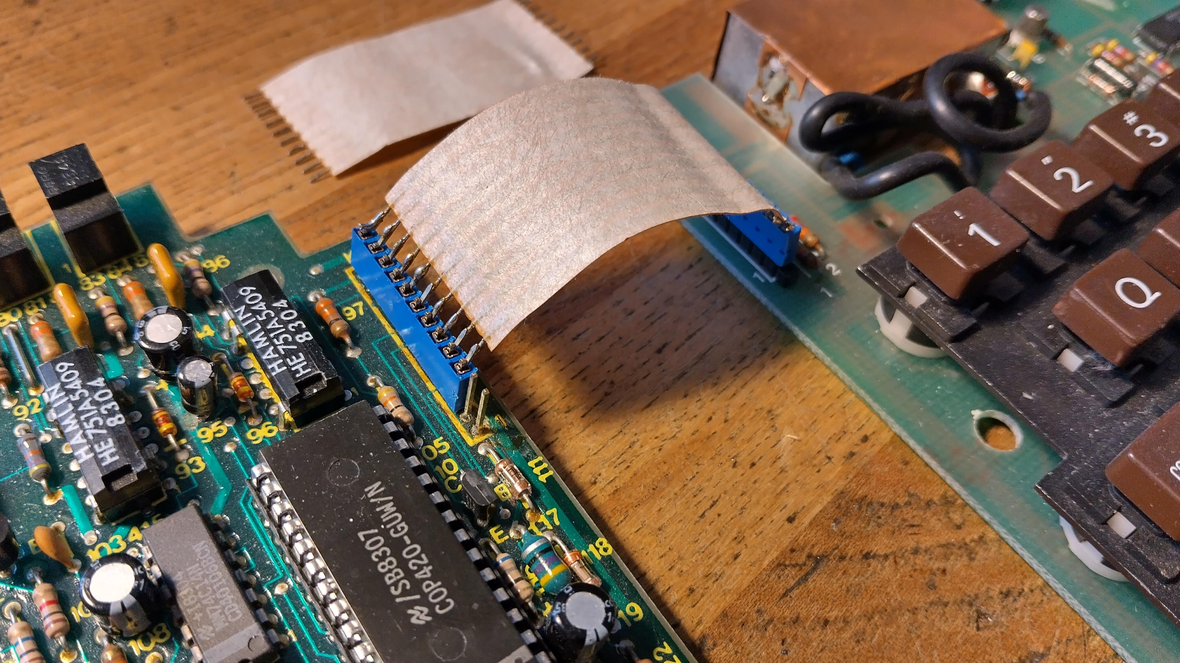 Ribbon cable for NB mainboard and A-Keyboard